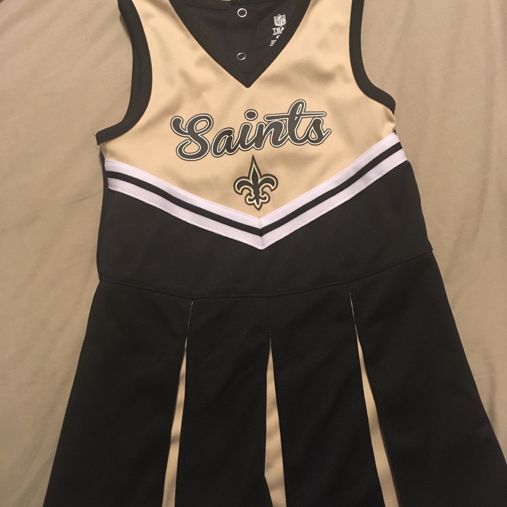 NFL Saints cheerleader dress, size 4T